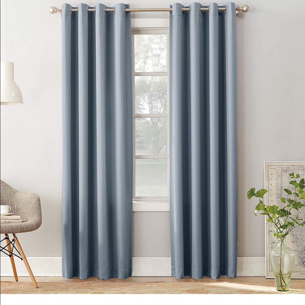NWT Lichtenburg Grommet Curtain Single Panel 54" x 95" Vintage Blue